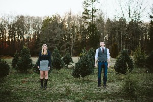 Penland Christmas Tree Farm Engagement-9